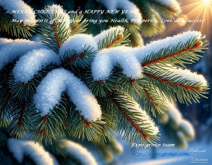 Экспо групп поздравляет Вас с Новым Годом и Рождеством!