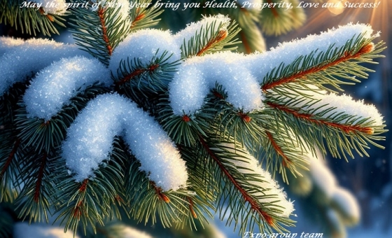 Экспо групп поздравляет Вас с Новым Годом и Рождеством!